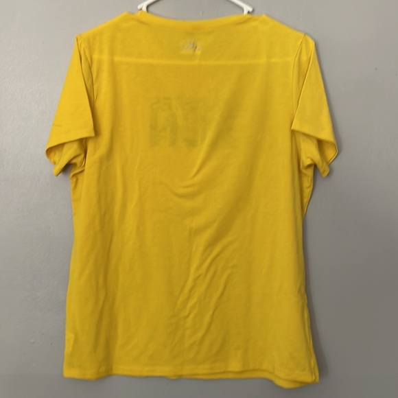 Under Armour bright yellow “Athletes Run” tee. Size Large in good condition - Picture 2 of 6
